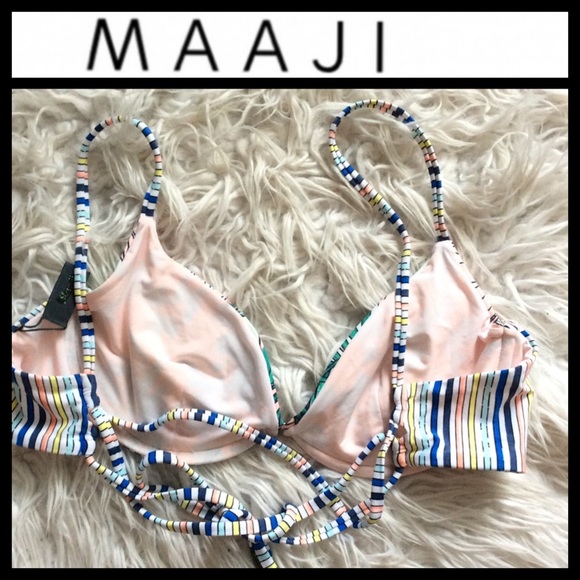 NWOT Maaji Reversible Underwire Bikini Top - Picture 5 of 8